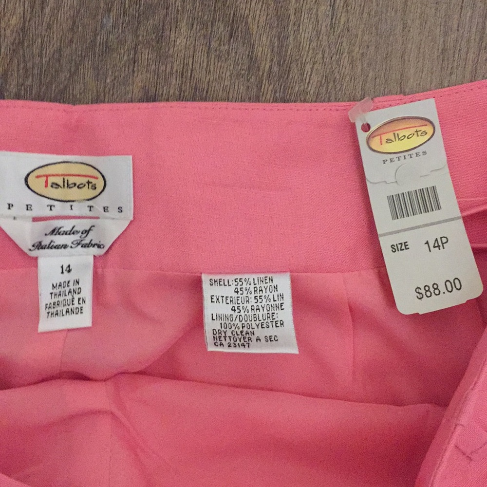 Talbots Cropped Trousers in 14 Petite